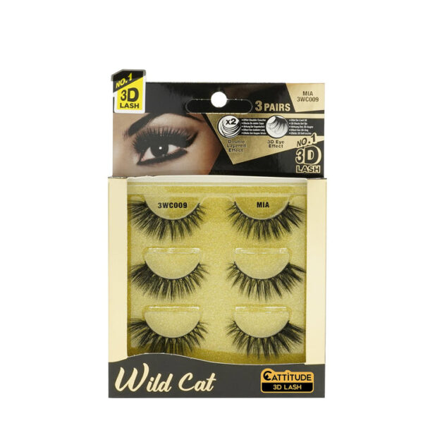 EBIN NEW YORK 3 PAIRS WILD CAT LASHES - 3 PACK - Image 3