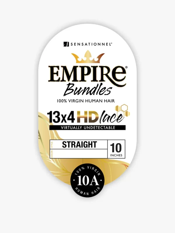 Sensationnel EMPIRE BUNDLES 4×4 HD CLOSURE STRAIGHT 12" - Image 4