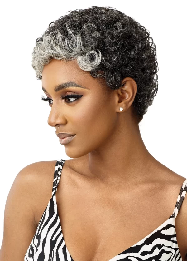 OUTRE FAB & FLY GRAY GLAMOUR HUMAN HAIR FULL WIG - HH-Dina - Image 3