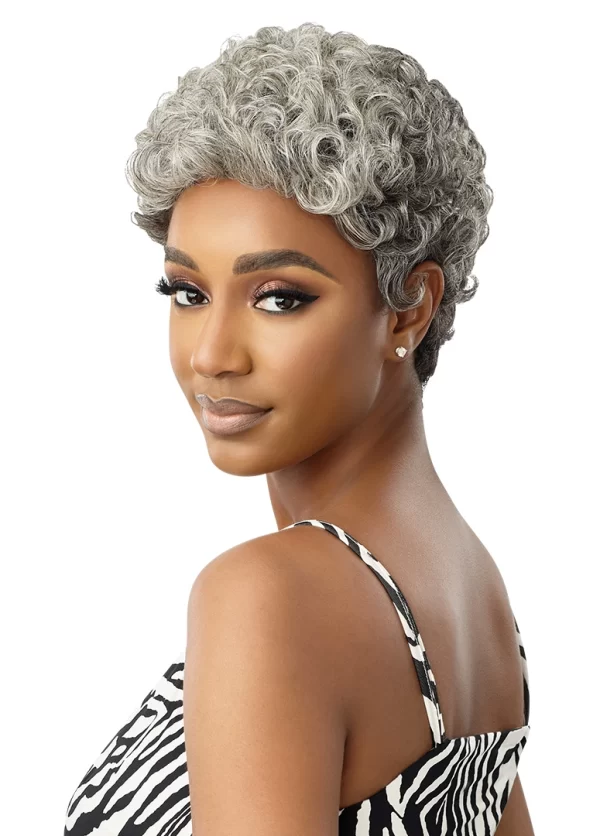 OUTRE FAB & FLY GRAY GLAMOUR HUMAN HAIR FULL WIG - HH-Dina - Image 5