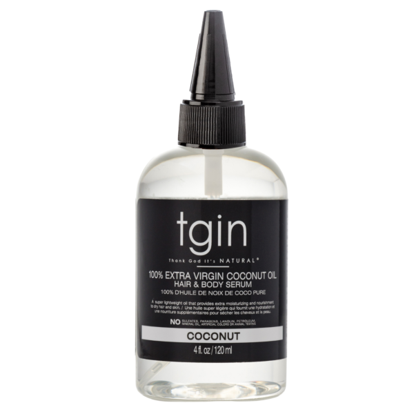 TGIN 100% Extra Virgin Coconut Oil Hair and Body Serum 4oz