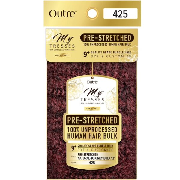 Outre BULK MYTRESSES GOLD LABEL BRAIDS PRE-STRETCHED NATURAL 4C KINKY BULK 12"