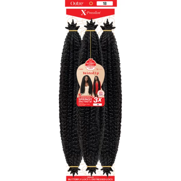 OUTRE X-PRESSION TWISTED UP CROCHET BRAID - 3X SPRINGY AFRO TWIST 30" - Image 2