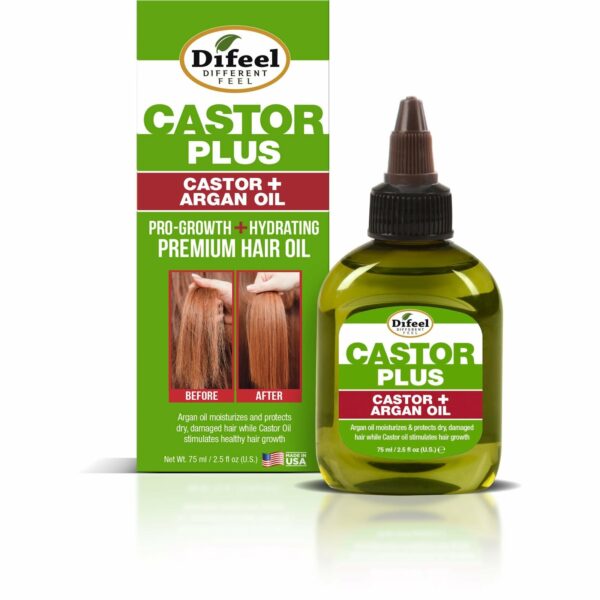 DIFEEL HAIR OIL CASTOR PLUS ARGAN OIL 2.5oz