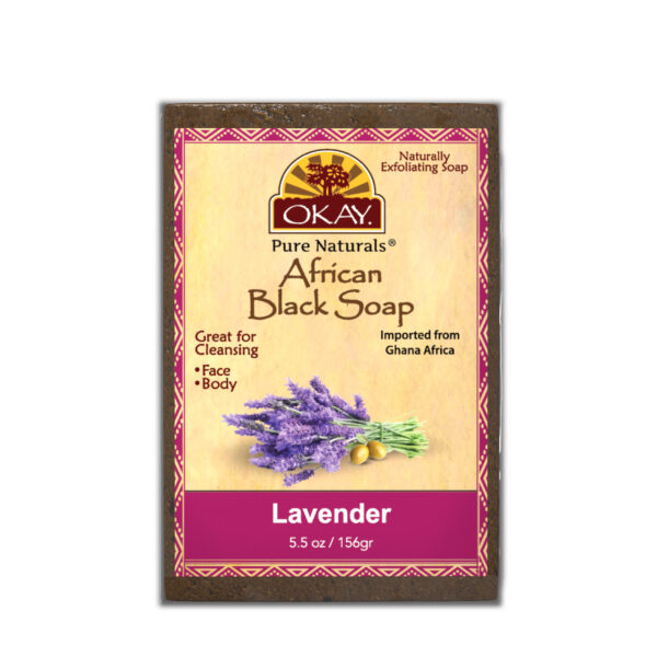 OKAY AFRICAN BLACK SOAP LAVENDER 5.5oz