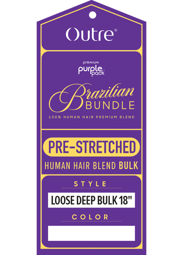 OUTRE PURPLE PACK BRAZILIAN - PRESTRETCHED LOOSE DEEP BULK 24" - Image 3