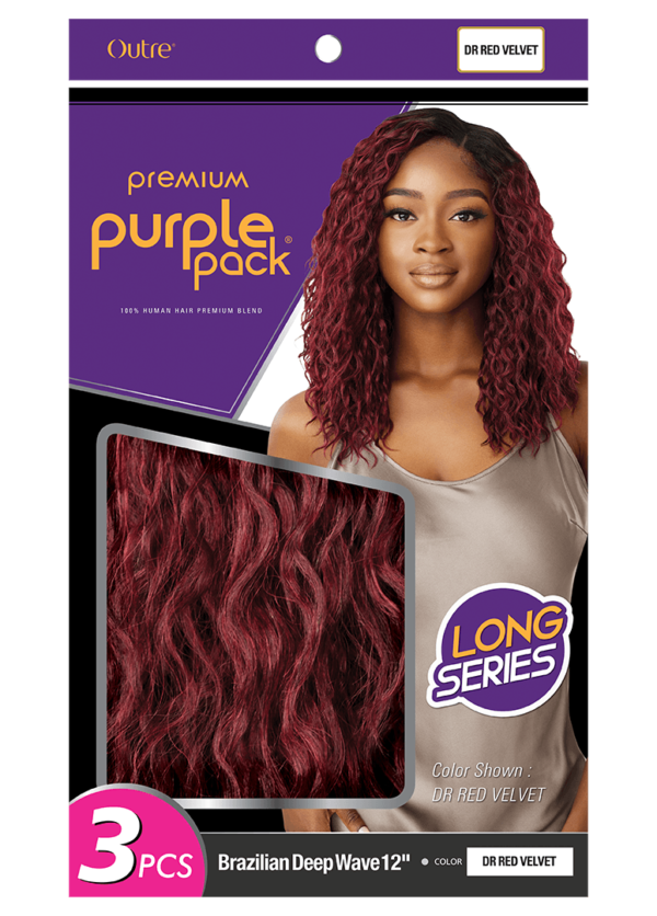 OUTRE PURPLE PACK LONG 3PCS-Brazilian Deep Wave 12" - Image 5