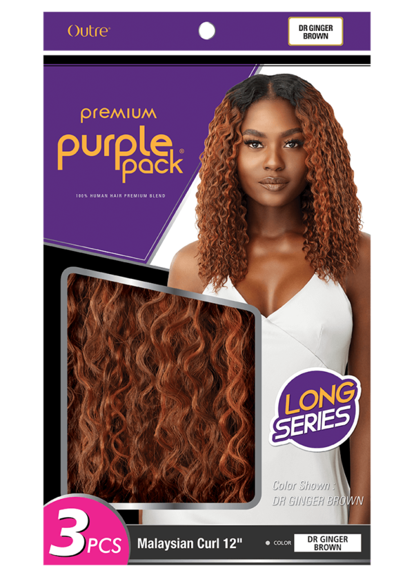 OUTRE PURPLE PACK LONG 3PCS-Malaysian Curl 12" - Image 5