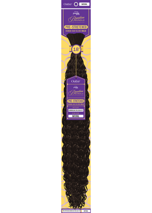 OUTRE PURPLE PACK BRAZILIAN - PRESTRETCHED DOMINICAN CURL BULK 18" - Image 2