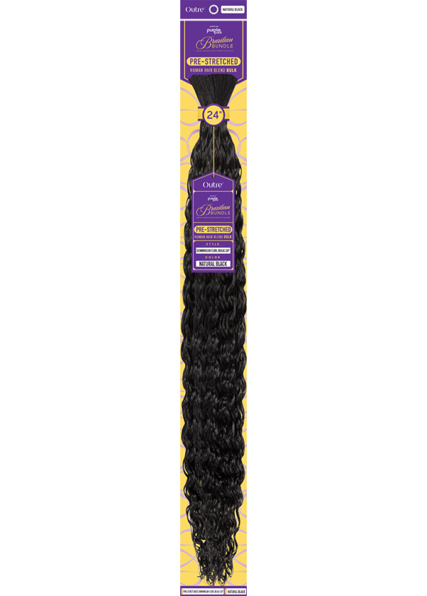 OUTRE PURPLE PACK BRAZILIAN - PRESTRETCHED DOMINICAN CURL BULK 24" - Image 2