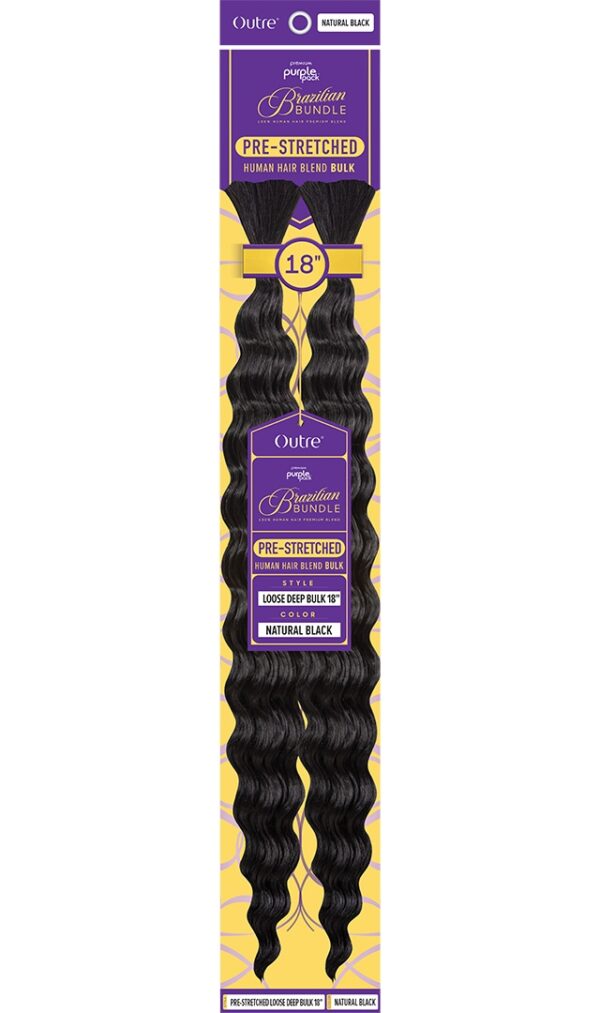 OUTRE PURPLE PACK BRAZILIAN - PRESTRETCHED LOOSE DEEP BULK 24" - Image 2