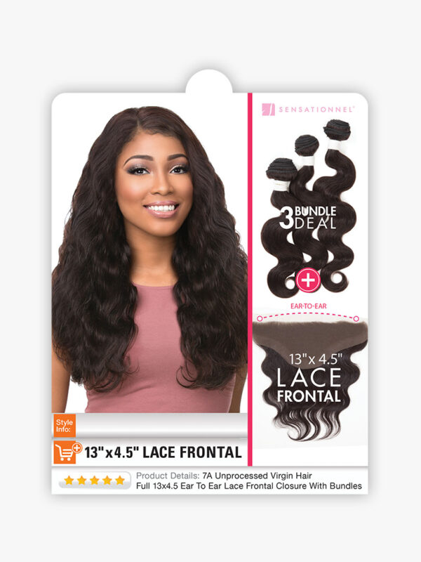 SENSATIONNEL BARE&NATURAL HD LACE FRONTAL BUNDLE DEAL BODY WAVE - Image 5