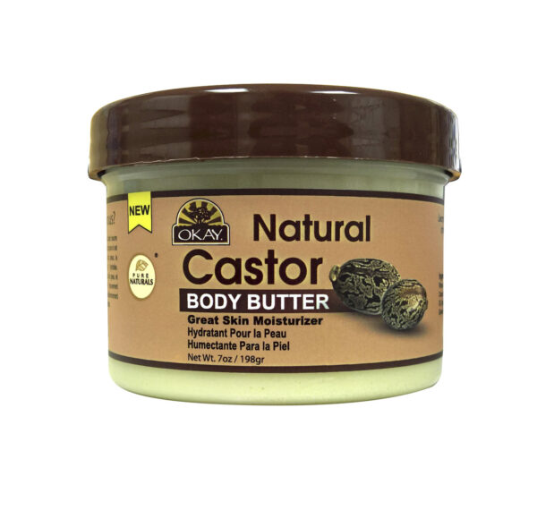 OKAY 100% NATURAL CASTOR BUTTER SMOOTH 7oz