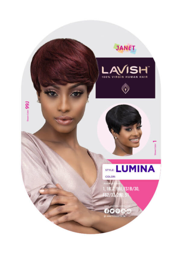 JANET COLLECTION LAVISH HUMAN HAIR LUMINA WIG - Image 3