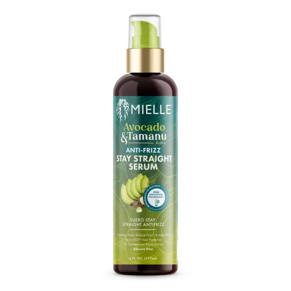 Mielle Organics Avocado & Tamanu Anti-Frizz Stay Straight Serum 6oz