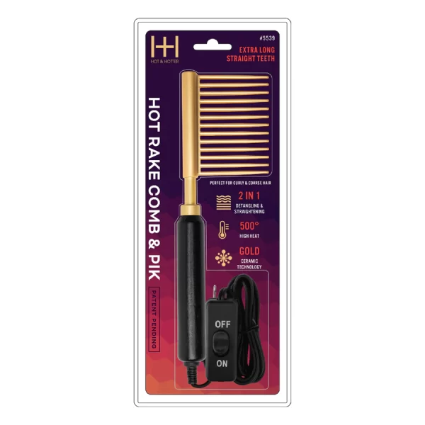 Annie Hot & Hotter Ceramic Hot Rake Comb & Pik