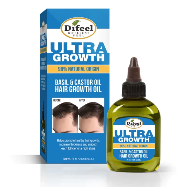 DIFEEL MENS ULTRA GROWTH BASIL & CASTOR HAIR GROWTH OIL 2.5 FL. OZ