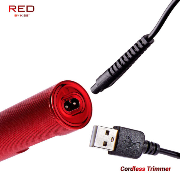 RED BY KISS Precision Blade Cordless Trimmer - Red - Image 4