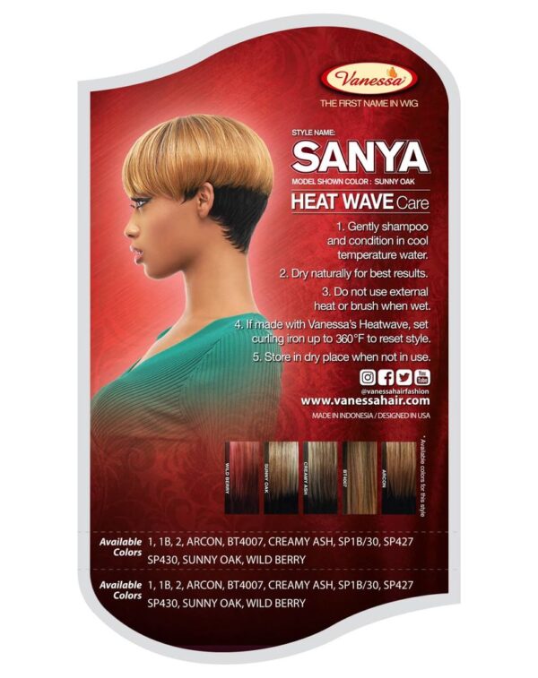 Vanessa FASHION WIGS SYNTHETIC HAIR FULL WIG - SANYA - Image 11