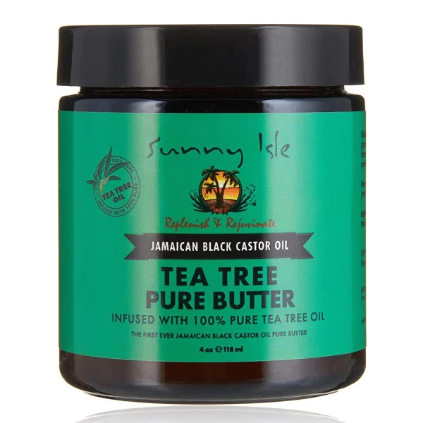 Sunny Isle Jamaican Black Castor Oil Pure Butter with Tea Tree Oil 4oz