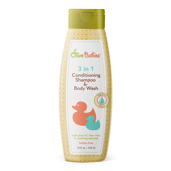 Olive Babies 3 in 1 Conditioning Shampoo & Body Wash