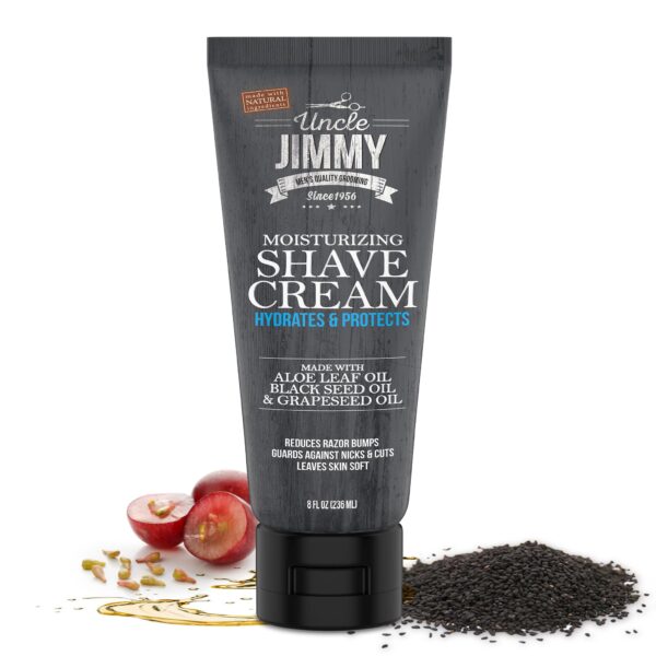 UNCLE JIMMY MOISTURIZING SHAVE CREAM 8OZ