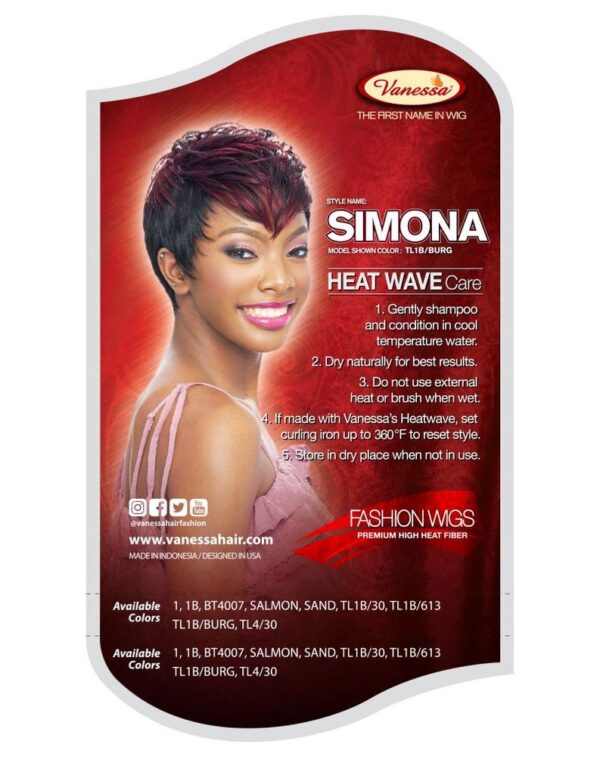 Vanessa SYNTHETIC HAIR  FASHION WIG - SIMONA - Image 6