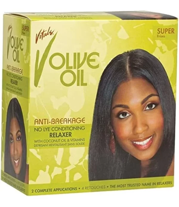 Vitale Olive Oil Anti-Breakage No-Lye Conditioning Relaxer 2 Applications - Super