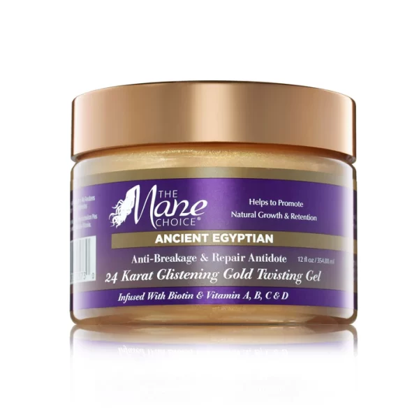 The Mane Choice Ancient Egyptian Anti-Breakage & Repair Antidote 24 Karat Glistening Gold Twisting Gel