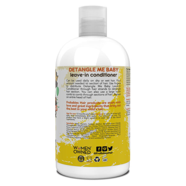 FROBABIES DETANGLE ME BABY leave-in conditioner 12 fl oz (355ml) - Image 2