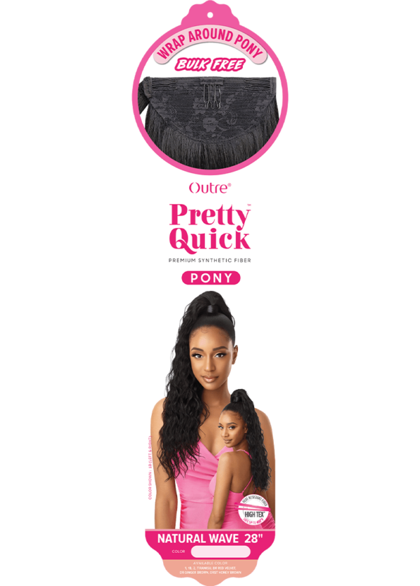 OUTRE PRETTY QUICK - WRAP PONY - NATURAL WAVE 28" - Image 4