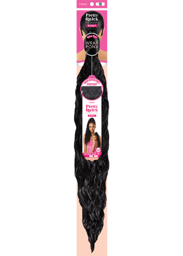 OUTRE PRETTY QUICK - WRAP PONY - NATURAL WAVE 28" - Image 3