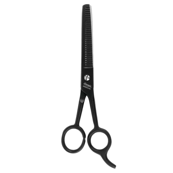 Annie Stainless Steel Thinning Hair Shears 6.5 Inch Black - Image 2