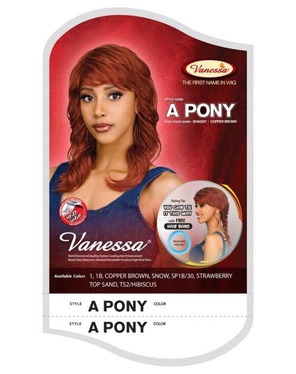 Vanessa SYNTHETIC HAIR  FASHION WIG - A PONY - Image 8