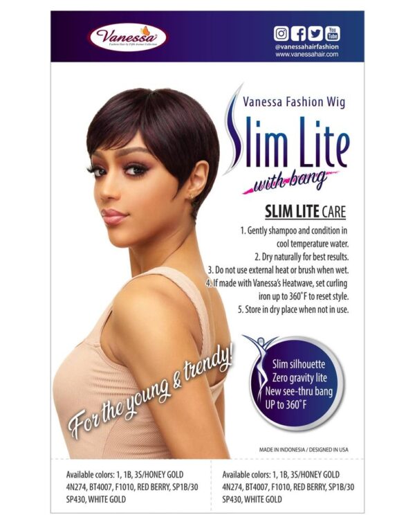 Vanessa SYNTHETIC HAIR SLIM LITE SLB NINE - Image 6