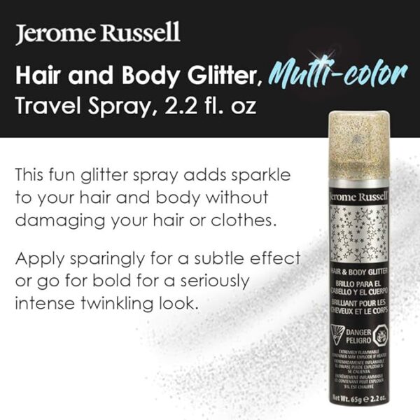 Jerome Russell Hair and Body Glitter Spray - Image 2