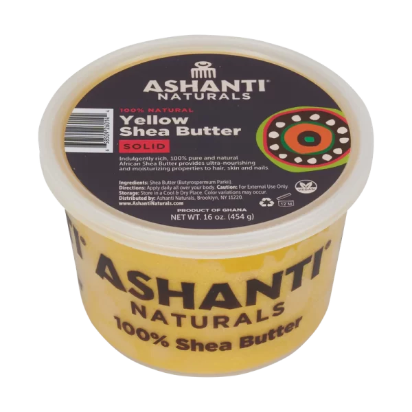 Ashanti Naturals Unrefined African Solid Yellow Shea Butter [Solid]