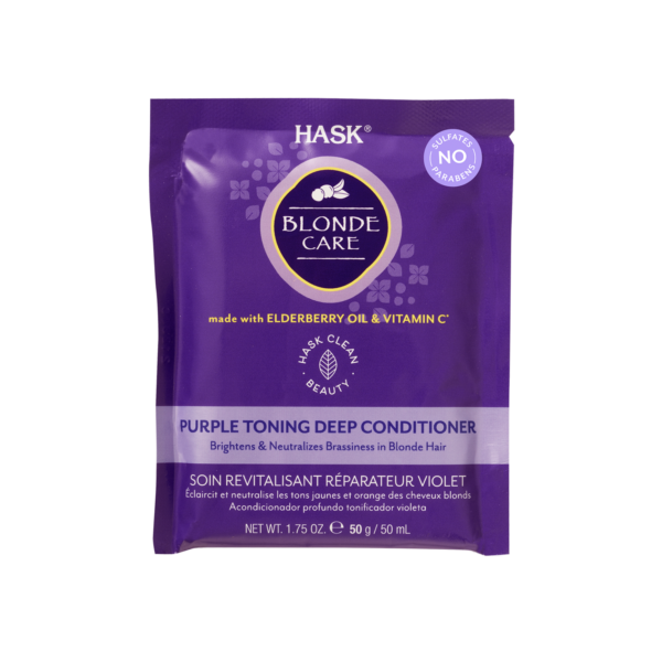 HASK BLONDE CARE PURPLE TONING DEEP CONDITIONER 1.75oz