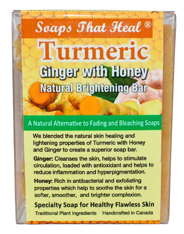 Oilblends Soaps That Heal  Turmeric Ginger with Honey Brightening Bar