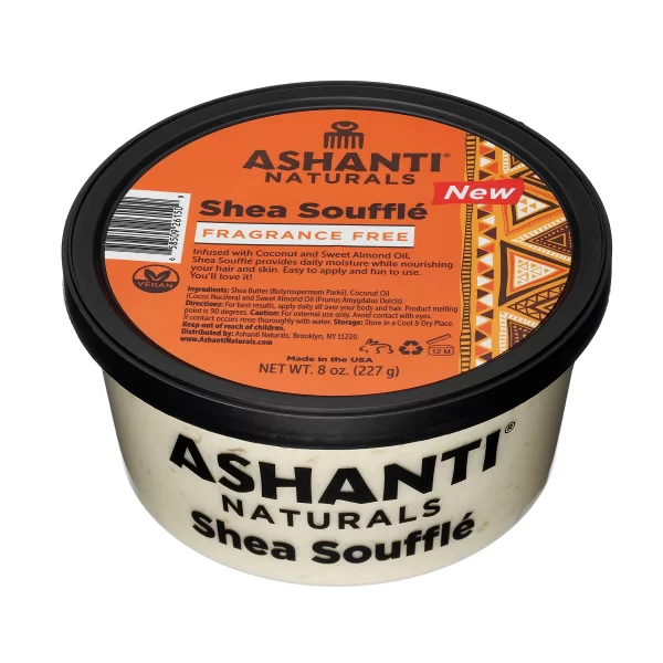 ASHANTI NATURALS SHEA SOUFFLE FRAGRANCE FREE 8oz