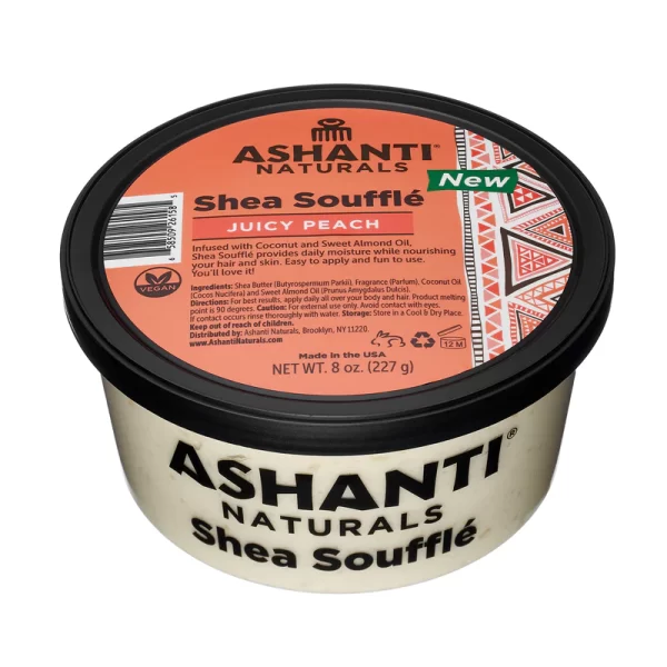 ASHANTI NATURALS SHEA SOUFFLE JUICY PEACH 8oz