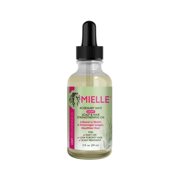 Mielle Organics Rosemary Mint Light Scalp & Hair Strengthening Oil 2oz