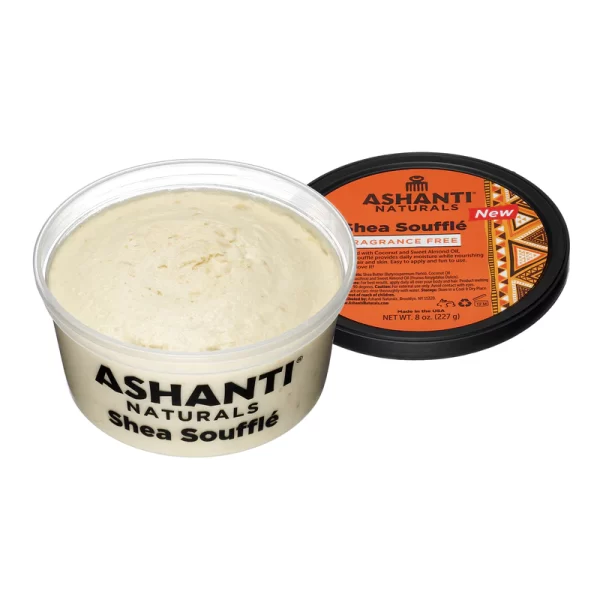 ASHANTI NATURALS SHEA SOUFFLE FRAGRANCE FREE 8oz - Image 2