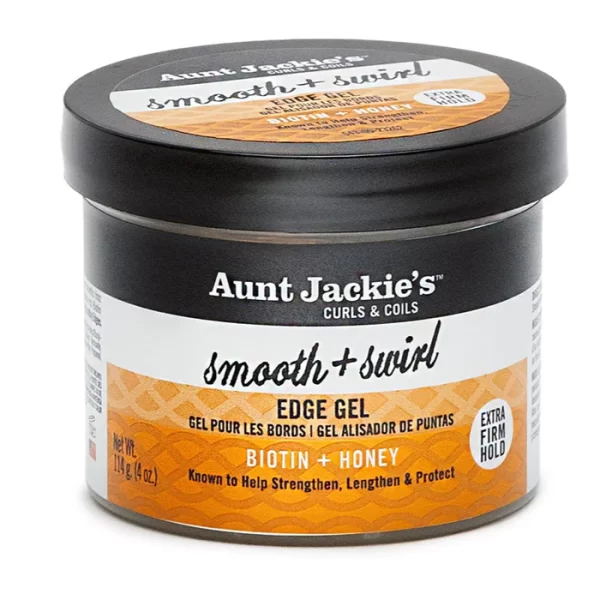 Aunt Jackie's Smooth + Swirl Edge Gel with Extra Firm Hold 4OZ