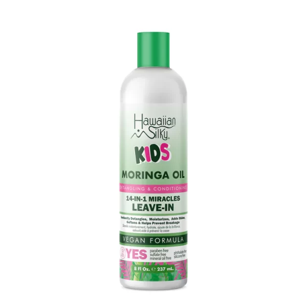 Hawaiian Silky Kids Moringa Oil & Shea Butter 14 in 1 Miracles Leave-In 4oz