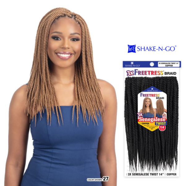 SHAKE-N-GO FREETRESS BRAID 3X SENEGALESE TWIST 14"