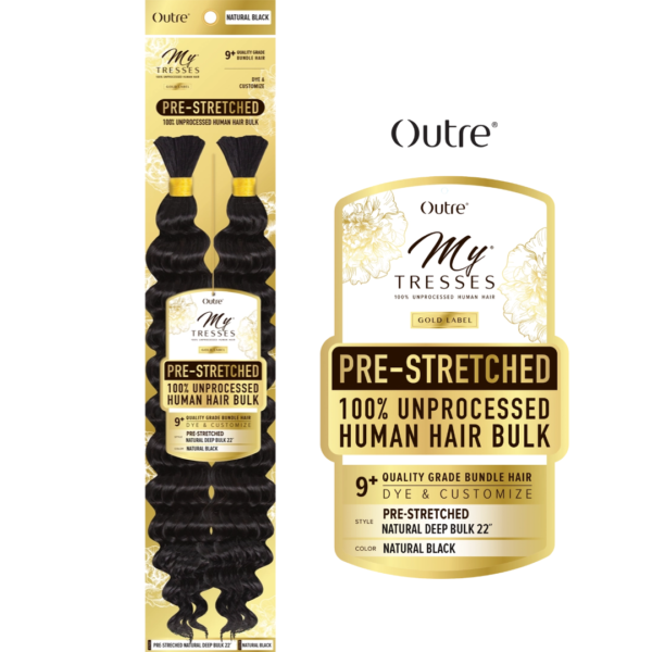 Outre BULK MYTRESSES GOLD LABEL BRAIDS PRE-STRETCHED NATURAL DEEP BULK 22"