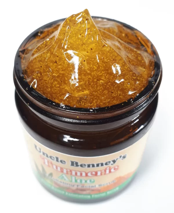 Uncle Benney's Turmeric Natural Exfoliating Aloe Vera Scrub 4oz - Image 2