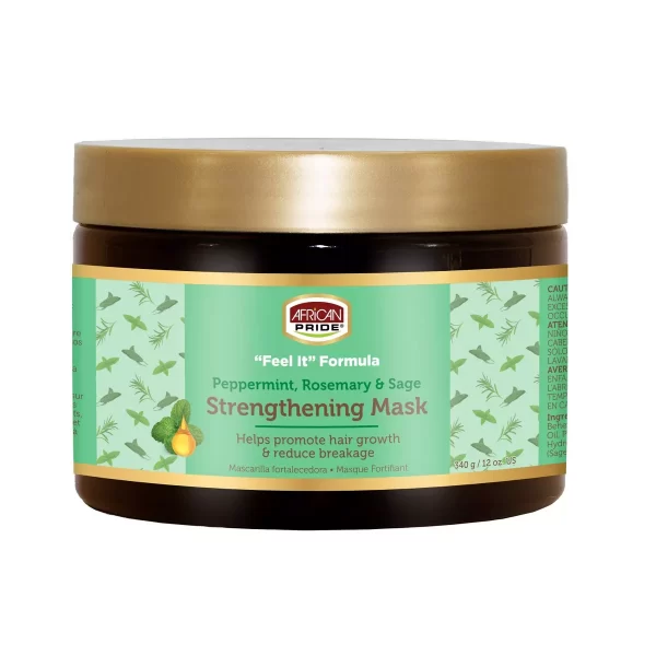 African Pride Feel It Formula Strengthening Mask Hair Treatment 12oz