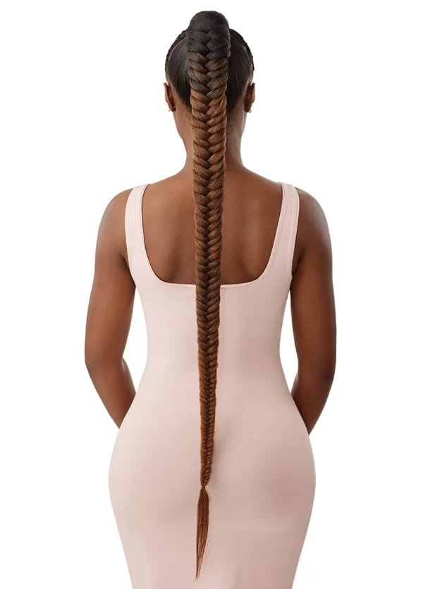 OUTRE PRETTY QUICK - WRAP PONY - NATURAL BRAIDED FISHTAIL 42" - Image 4